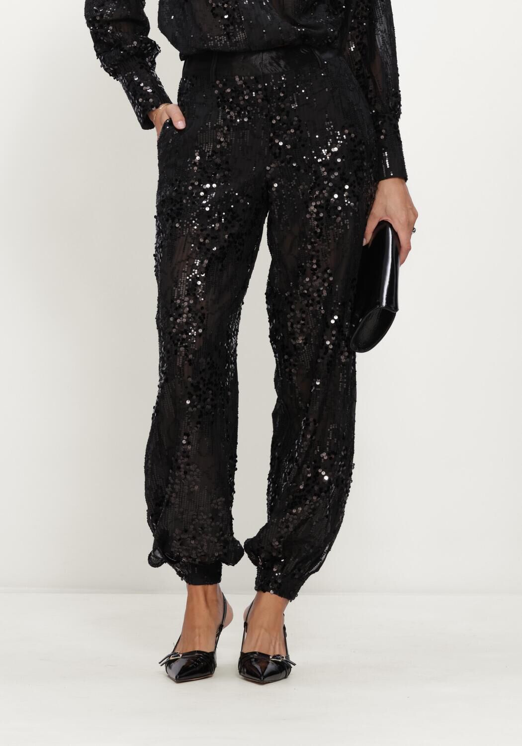 ROUGE EDIT Pantalon large ROUMARY BALLOON TROUSER/EV en noir