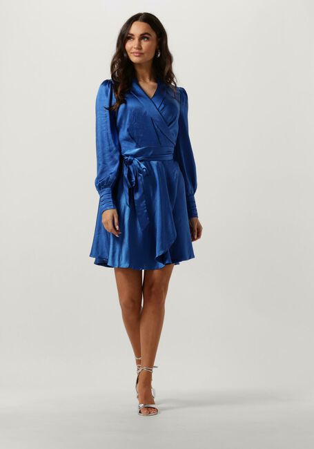 NOTRE-V Mini robe NV-DORIS SATIN DRESS en bleu - large