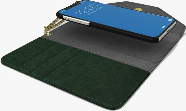 IDEAL OF SWEDEN Mobile-tablettehousse MAYFAIR CLUTCH VELVET IPHONE X en vert - large