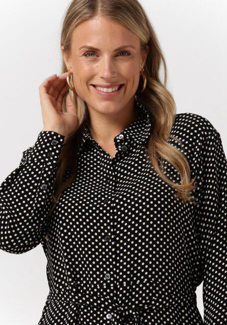 VANILIA Mini robe DOTTED SHIRT DRESS en noir - large