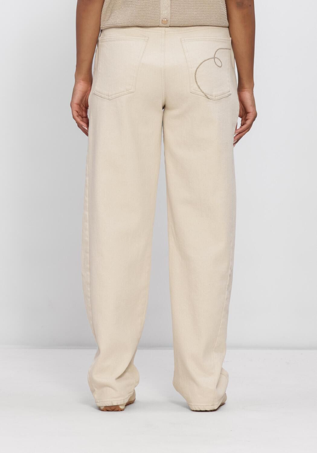 NUKUS Pantalon large PETRA PANTS &Eacute;cru - large