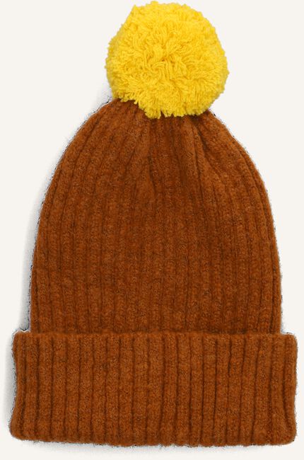 Bruine WANDER & WONDER Muts POM POM BEANIE Bruine WANDER & WONDER Muts POM POM BEANIE - large
