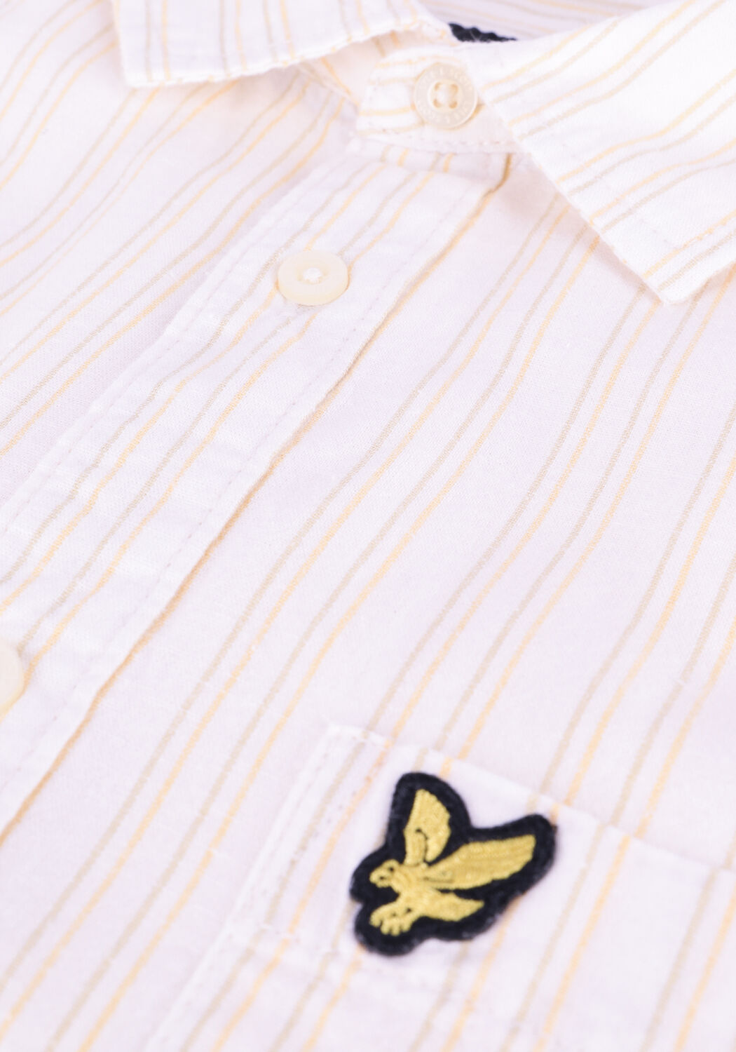 Gebroken wit LYLE & SCOTT Casual overhemd PINSTRIPE SHIRT - large