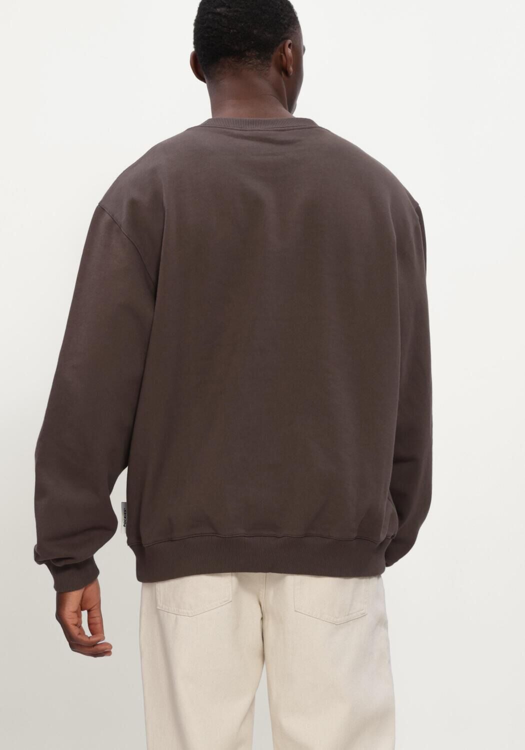 POCKIES Chandail SHEPHERD CREW en marron - large