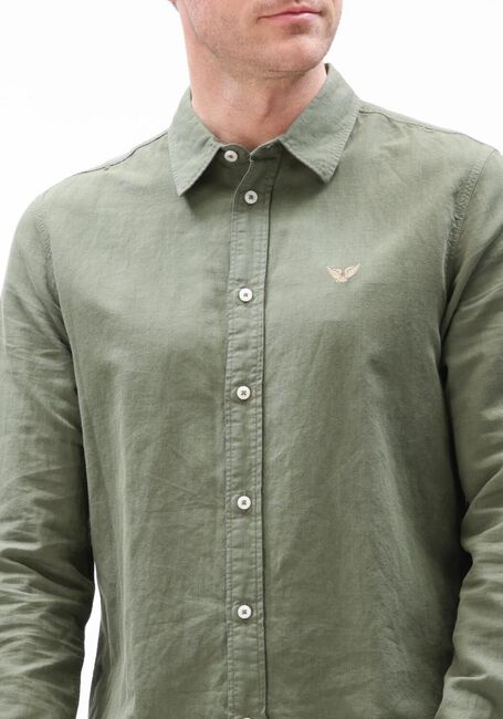 PME LEGEND Chemise d&eacute;contract&eacute; SKYNIGHT CTN LINEN OWEN GD en vert - large