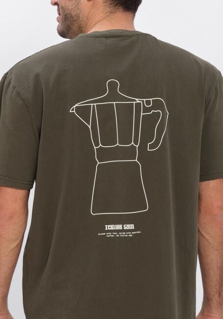 ANERKJENDT T-shirt AKVILLADS ITALIEN COFFEE SS TEE en vert - large
