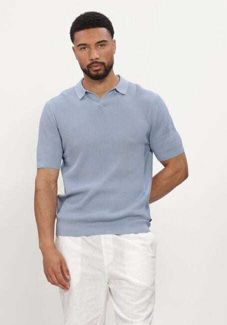 SAINT STEVE Polo EVAN-S Bleu clair - large