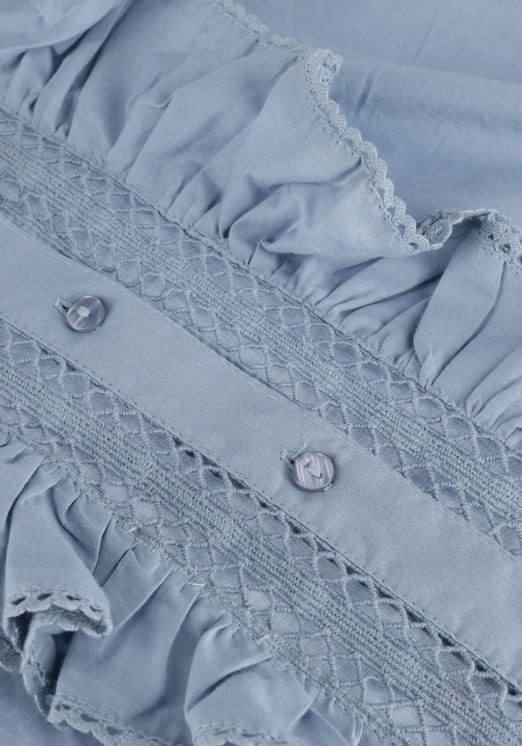 Lichtblauwe LOLLYS LAUNDRY  RIKSHAW SHIRT - large