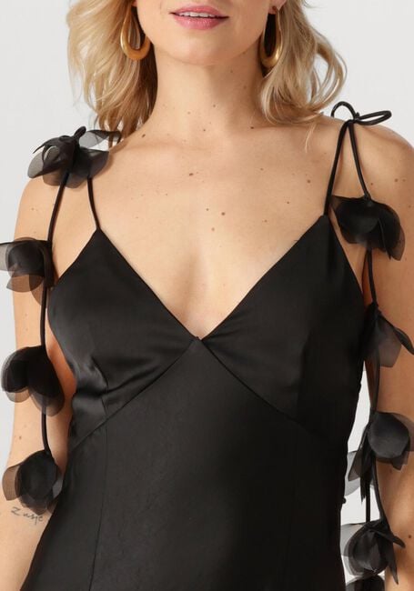 Zwarte NEO NOIR Maxi jurk COLLY HEAVY SATEEN DRESS - large