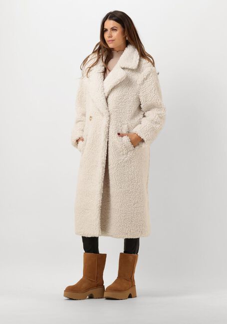 Witte UGG Teddy jas GERTRUDE LONG TEDDY COAT - large