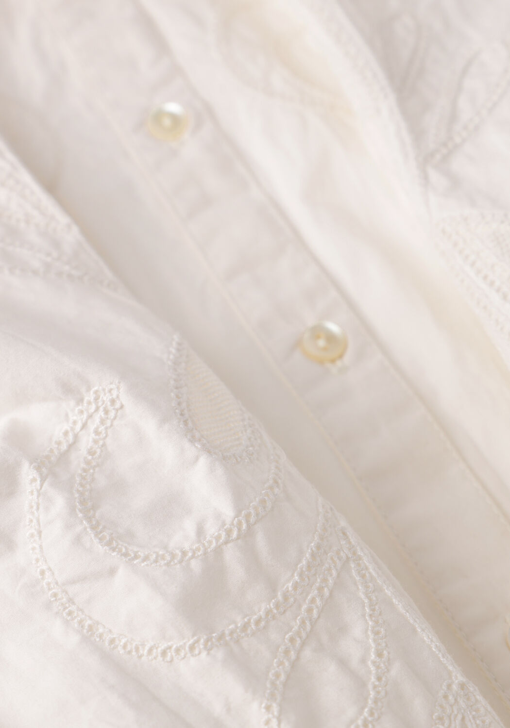 Witte BY-BAR  SOOF EMBROIDERY BLOUSE - large