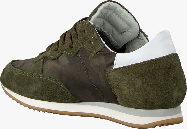 Groene PHILIPPE MODEL Lage sneakers TROPEZ CAMOUFLAGE - large