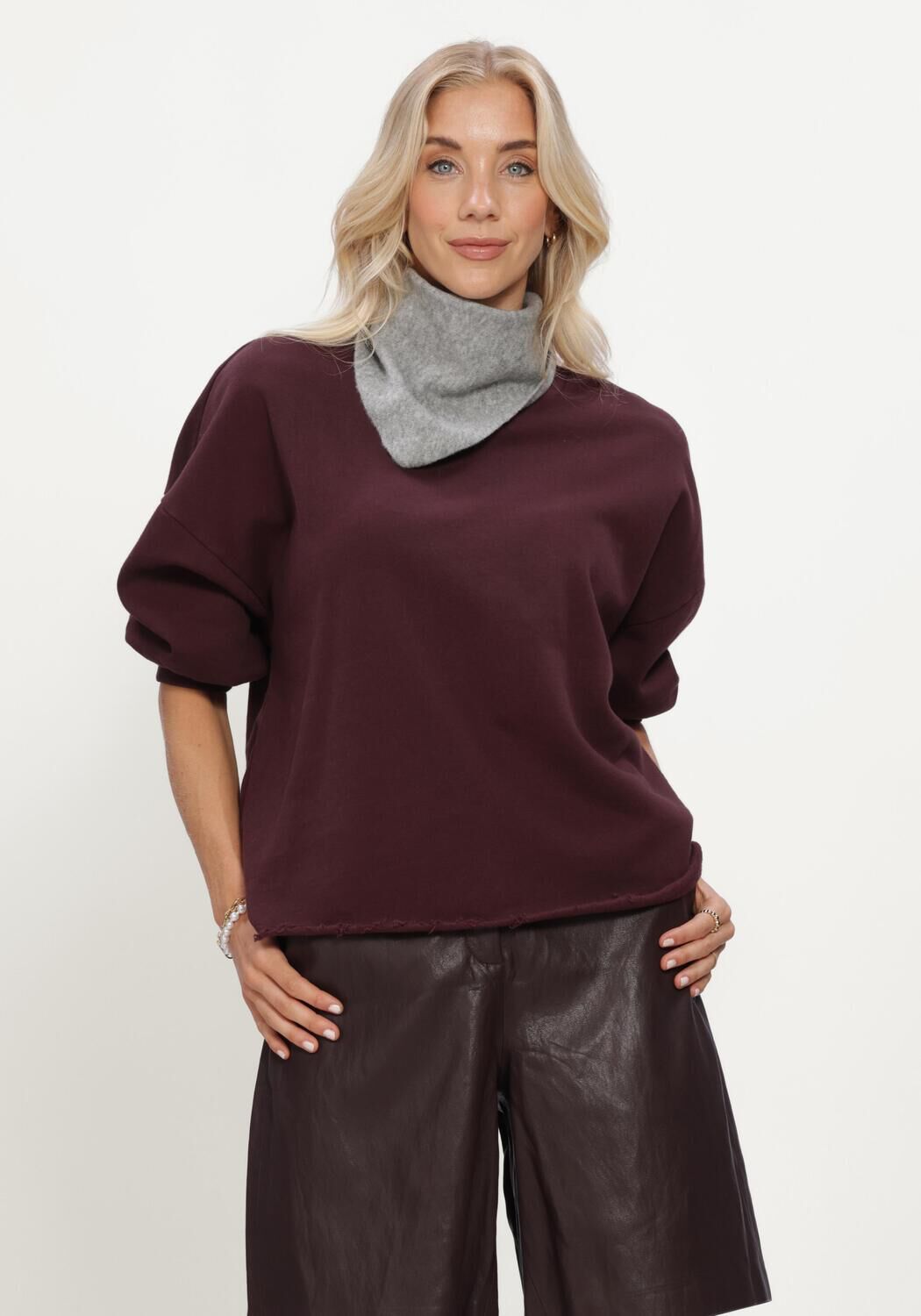 CIRCLE OF TRUST Haut KENZIE SWEAT Bordeaux - large