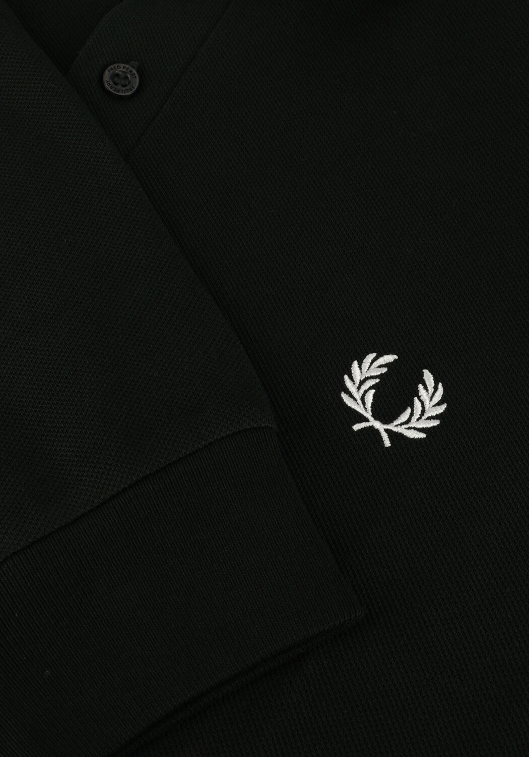 Olijf FRED PERRY Polo LONG SLEEVE PLAIN FRED PERRY SHIRT - large