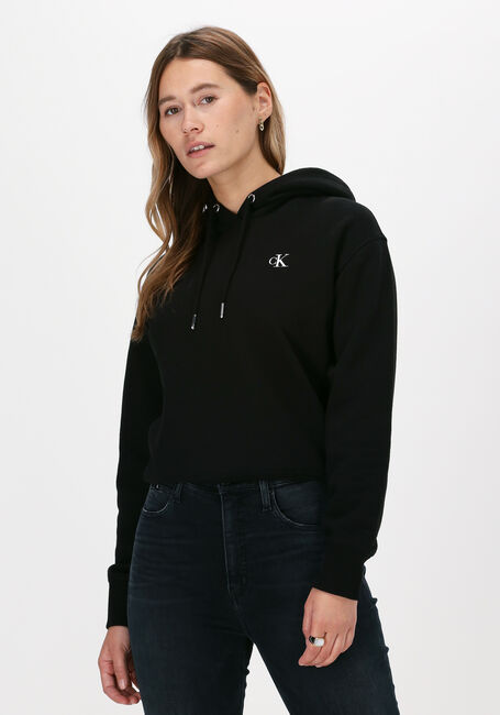 CALVIN KLEIN Pull CK EMBROIDERY HOODIE en noir - large