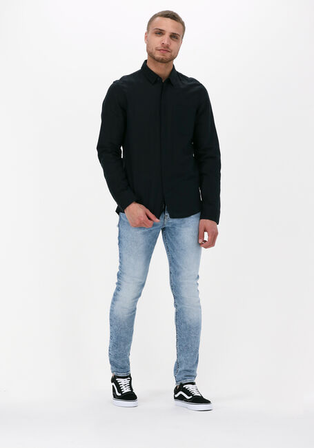 CALVIN KLEIN Chemise décontracté COTTON LINEN CHEST POCKET SHIRT en noir - large