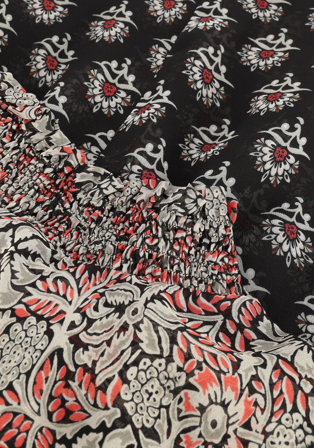 SUMMUM Haut TOP HIGH NECK ORNAMENT VISCOSE en noir - large