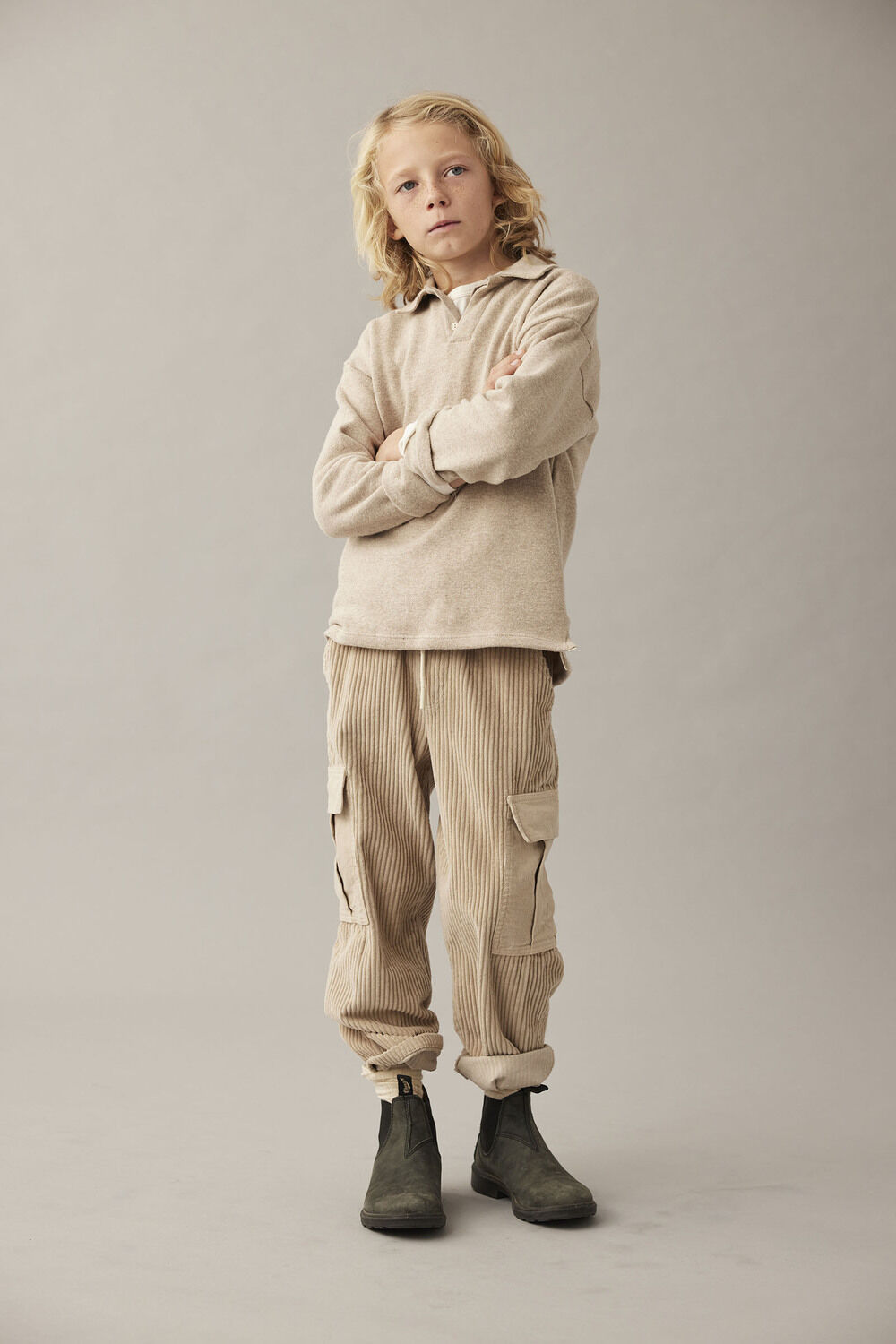 MY LITTLE COZMO Pull TIMORK237W5 en beige - large