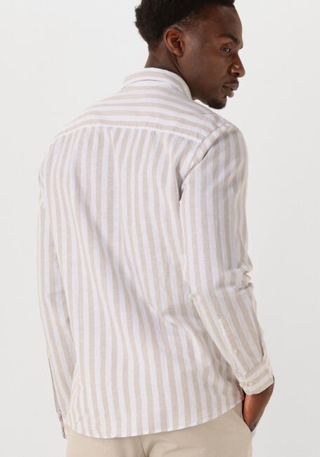 SELECTED HOMME Chemise décontracté SLHSLIM-SUN SHIRT LS NOOS en beige - large