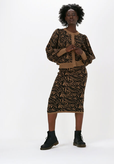 Y.A.S. Jupe midi YASHALLI HW MIDI KNIT SKIRT S en camel - large