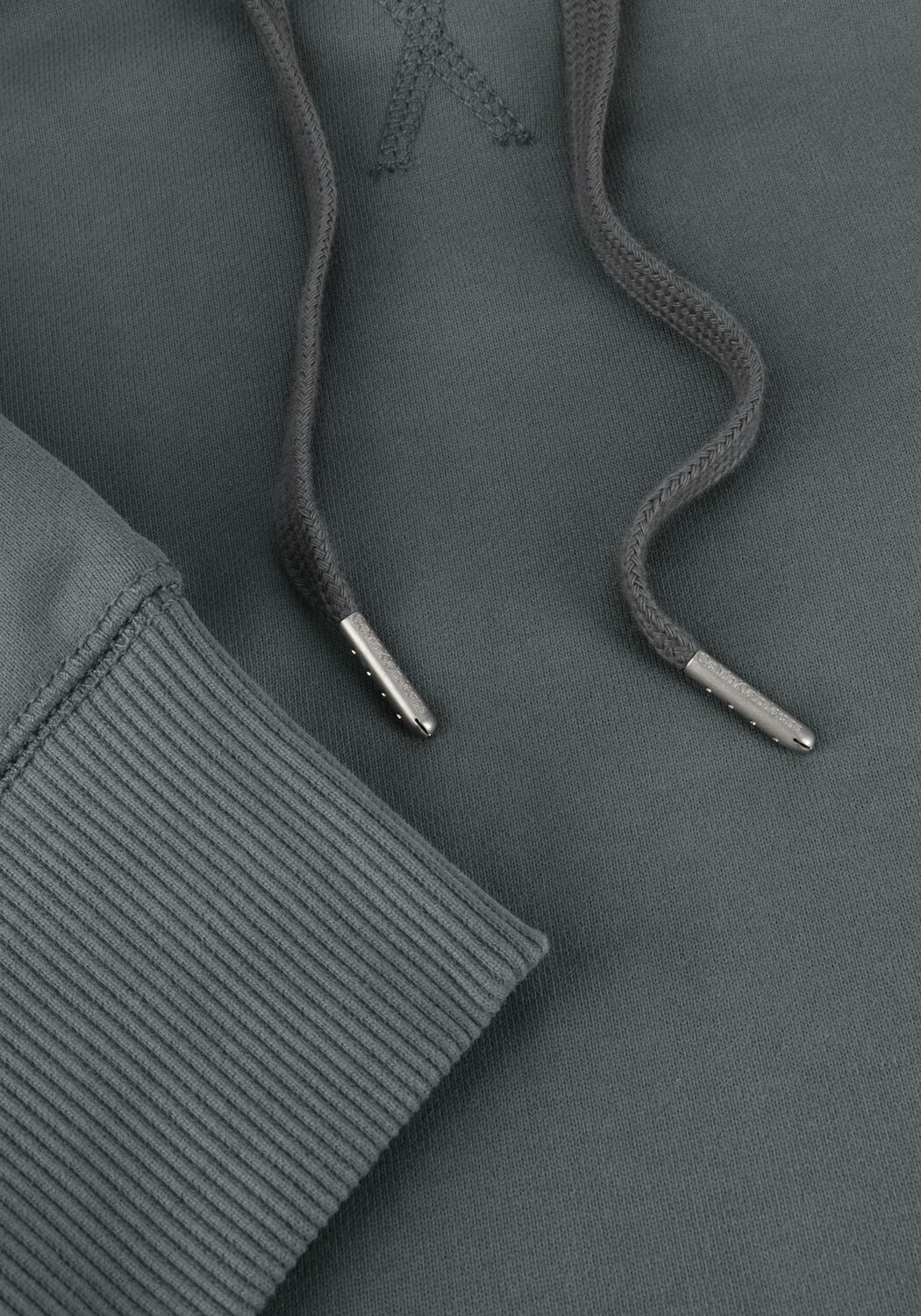 Grijze CALVIN KLEIN Sweater BADGE HOODIE - large