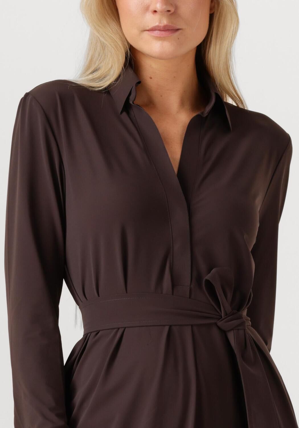 JAPAN TKY Robe midi RASY en marron - large