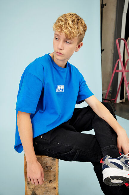 HOUND T-shirt OVERSIZED TEE S/S en bleu - large