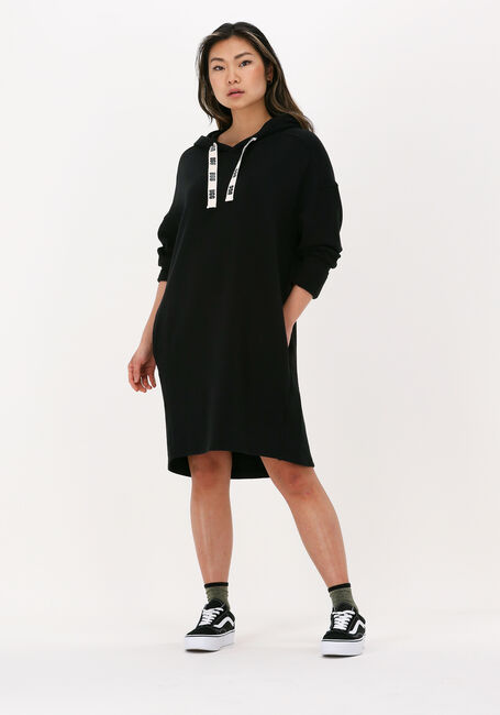 Zwarte UGG Mini jurk W ADERYN HOODIE DRESS - large