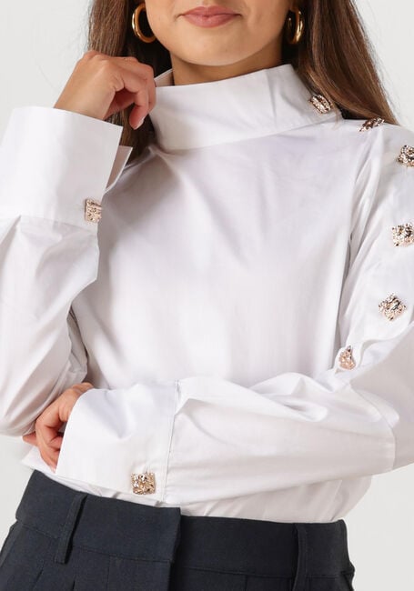 CO'COUTURE SANNA ASYM BUTTON BLOUSE Blouses en blanc - large