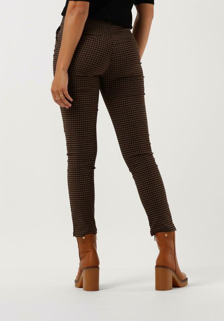 MINUS Pantalon NEW CARMA CHECK 7/8 PANTS en marron - large