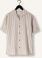 Beige ANERKJENDT Casual overhemd AKLEON S/S STRUCTURE SHIRT Beige ANERKJENDT Casual overhemd AKLEON S/S STRUCTURE SHIRT - medium
