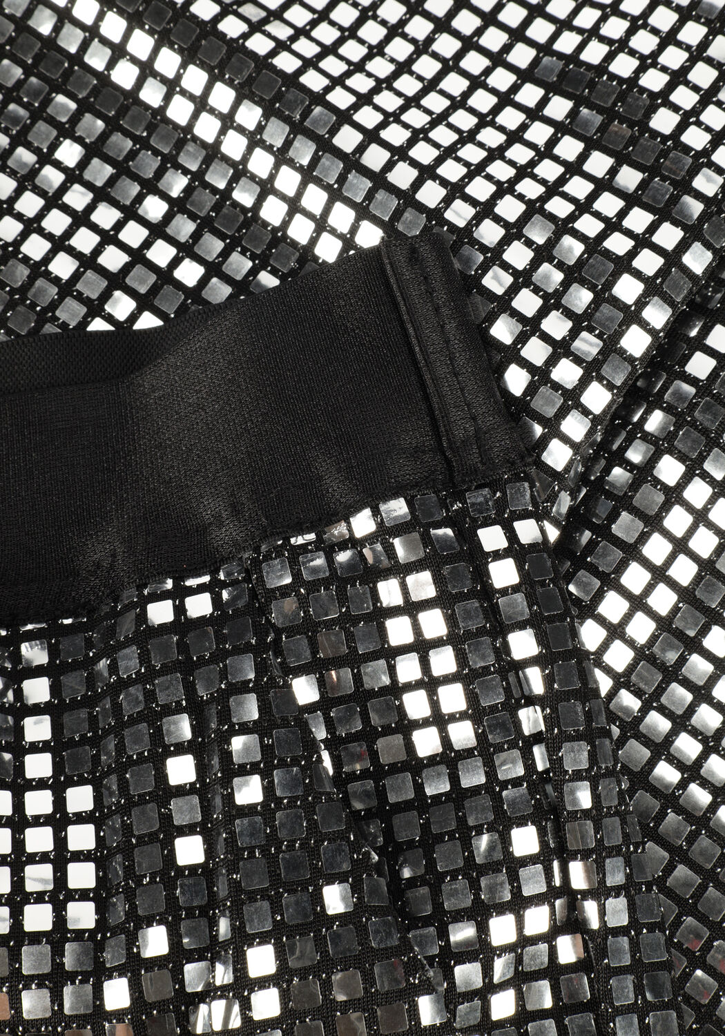 CO'COUTURE Pantalon &eacute;vas&eacute; MIRROR FLARE PANT en argent - large