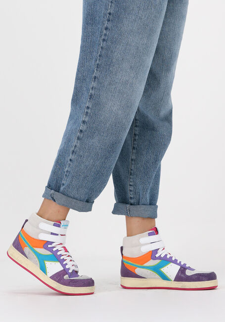 Paarse DIADORA Sneakers MAGIC BASKET MID ICONA WOMAN - large