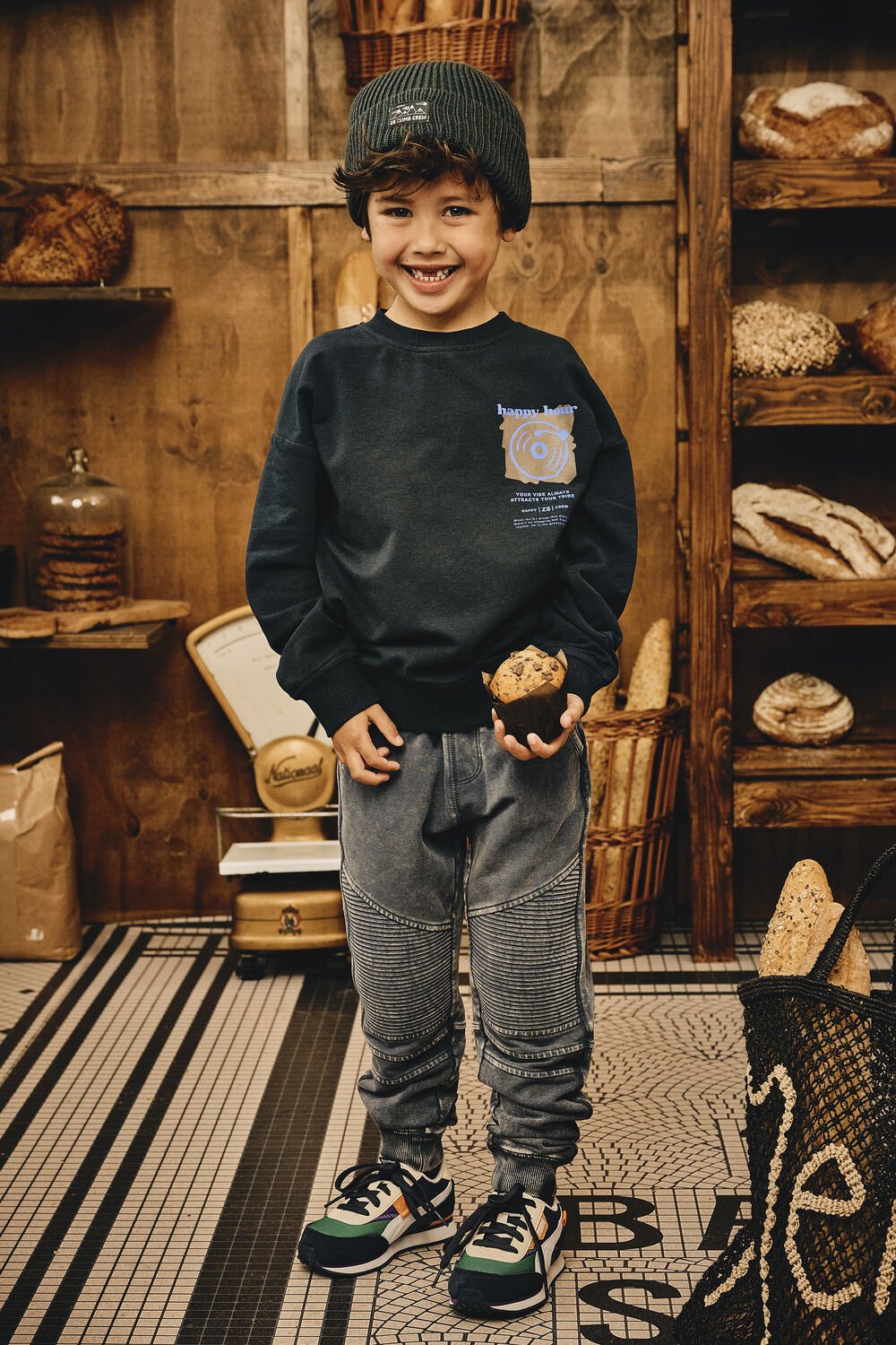 Grijze Z8 Sweater MIKAH - large