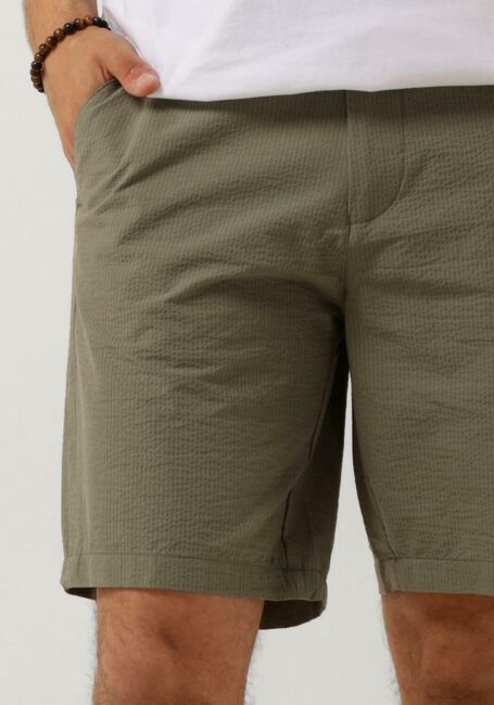 SELECTED HOMME Pantalon courte SLHREGULAR-KARL SEERSUCKER SHORTS en vert - large