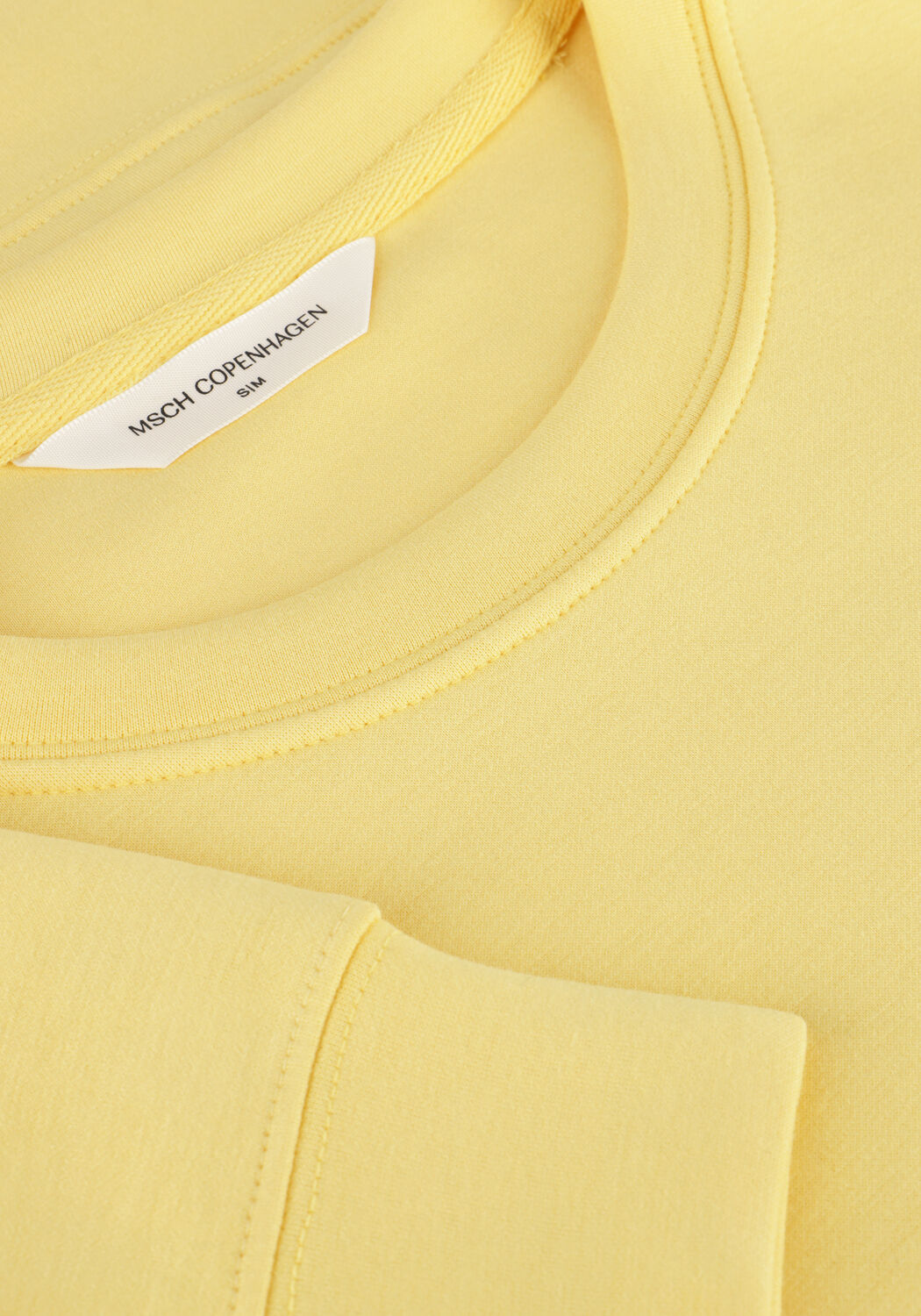 Gele MSCH COPENHAGEN Sweater MSCHIMA Q SWEATSHIRT - large