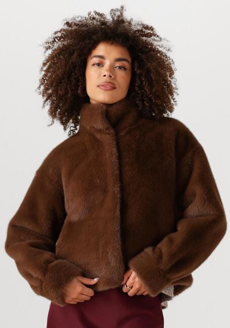 Bruine MOVES Faux fur jas KARA JACKET 4471 - large
