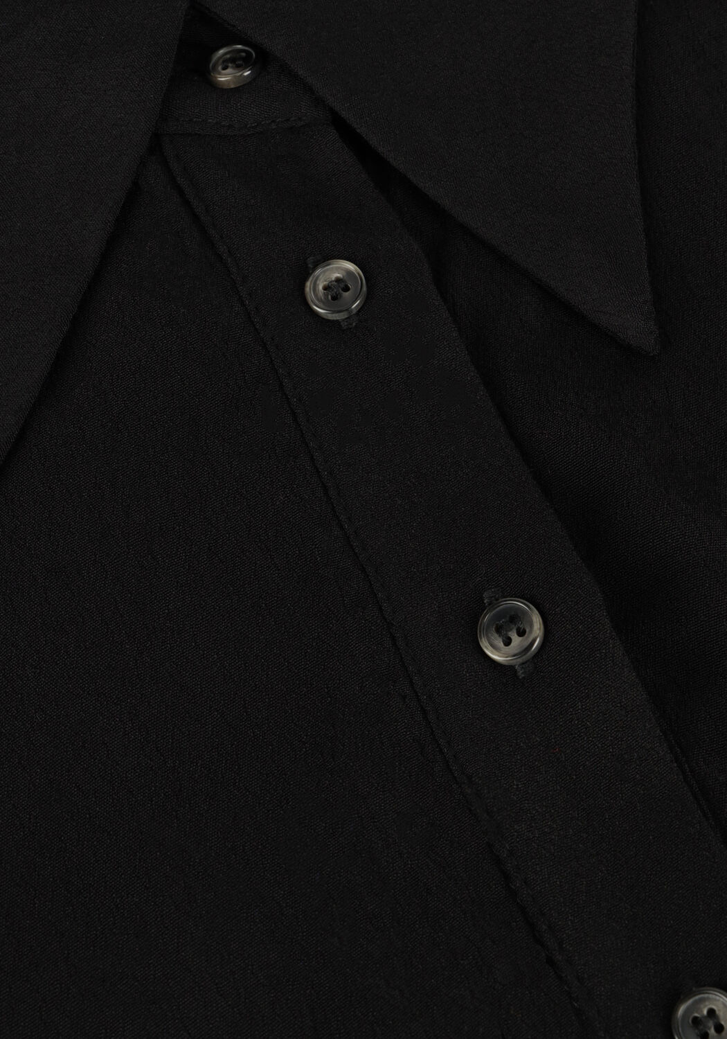 MINUS Robe midi LASINA SOLID SHIRTDRESS en noir - large