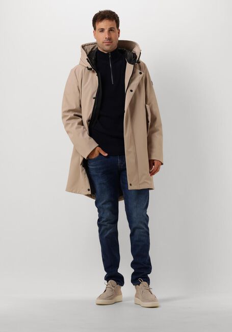 TOMMY HILFIGER Pull REFINED STRUCTURE ZI en bleu - large