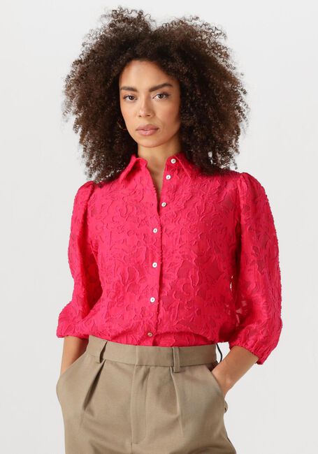 JANSEN AMSTERDAM NANNE BLOUSE FJ 722 3/4 PUFFED SLEEVE Blouses en rose - large