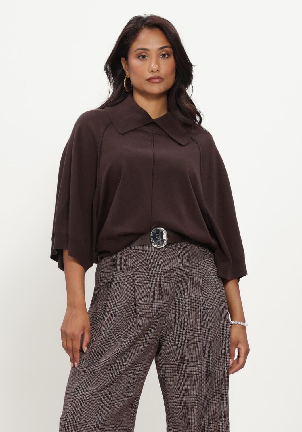 CAROLINE BISS Pull 4249 en marron - large