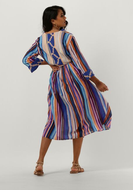 DEVOTION Robe midi POISSES en bleu - large