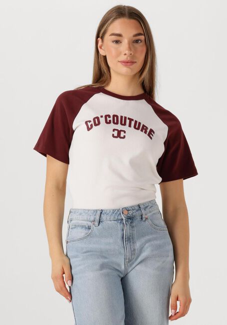 CO'COUTURE T-shirt EDGE CC BLOCK TEE Bordeaux - large