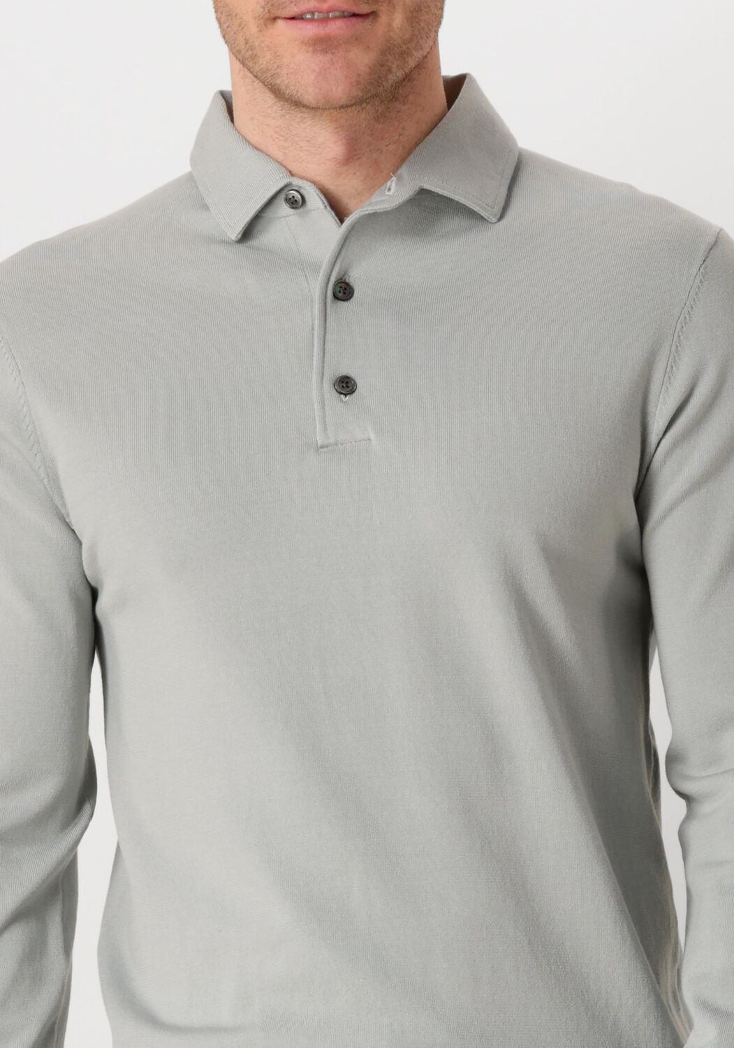 Groene PROFUOMO Trui POLO ONEPIECE LUXURY BASIC - large