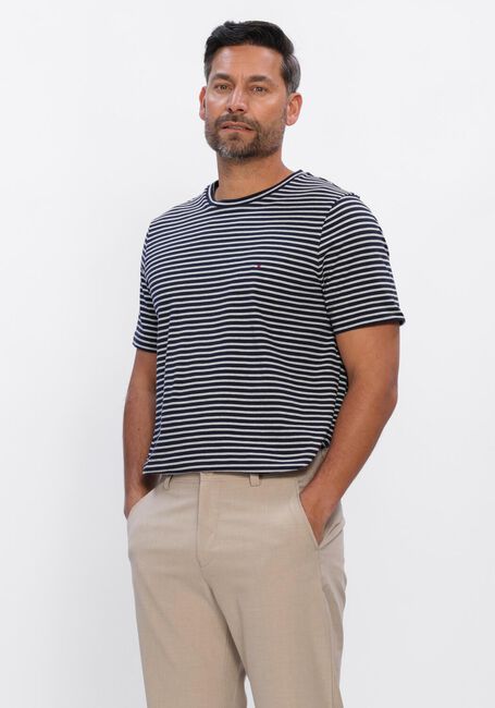 TOMMY HILFIGER T-shirt ESS SEASONAL REG FIT STRIPE TEE Bleu fonc&eacute; - large
