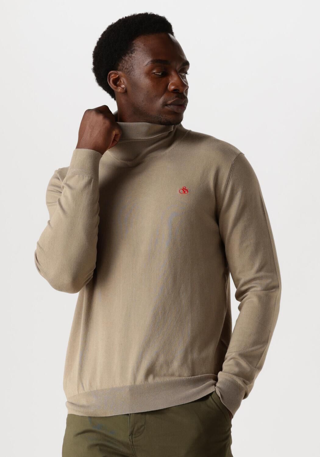 Beige SCOTCH SODA Coltrui TURTLENECK VISCOSE SWEATER Omoda