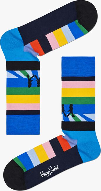 HAPPY SOCKS Chaussettes BEATLES LEGEND CROSSING SOCK en multicolore  - large