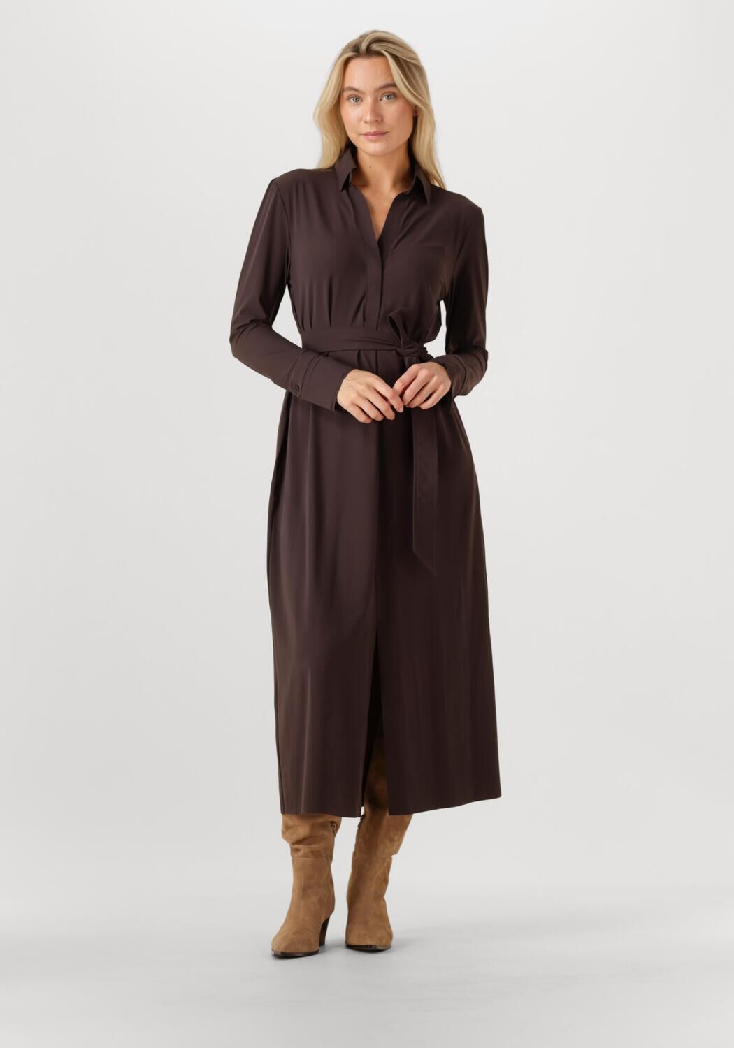 JAPAN TKY Robe midi RASY en marron - large