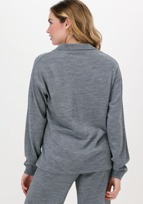 NA-KD Polo OVERSIZED POLO NECK SWEATER Gris clair - large