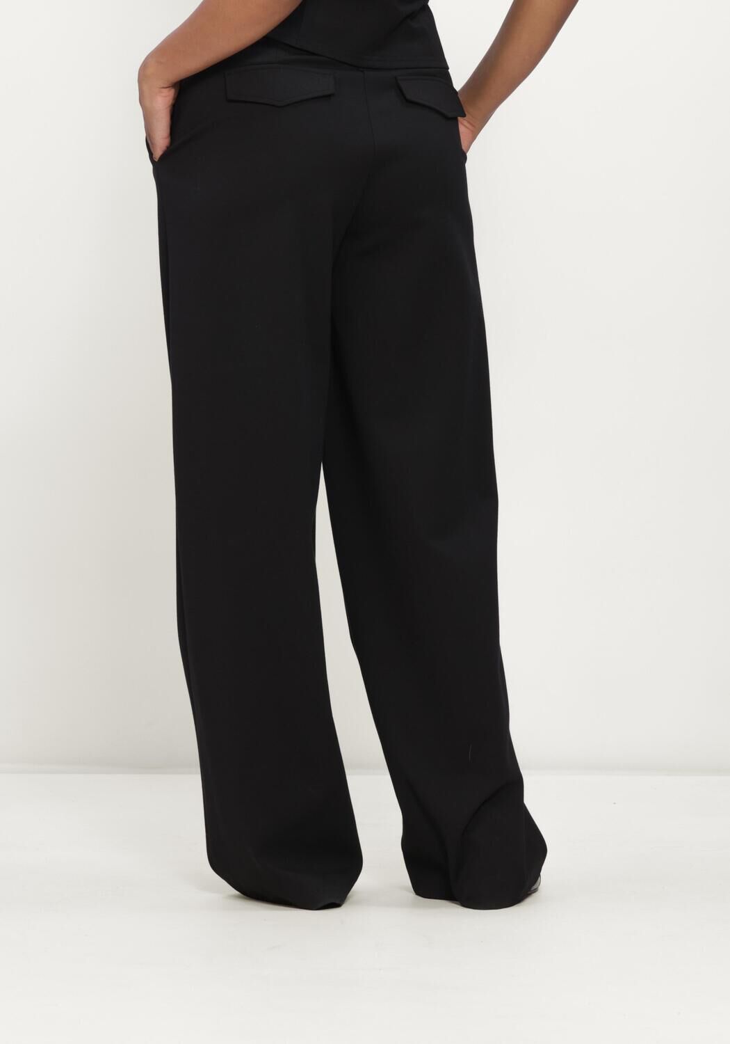 Zwarte MODSTR&Ouml;M Wijde broek DORITMD PANTS - large